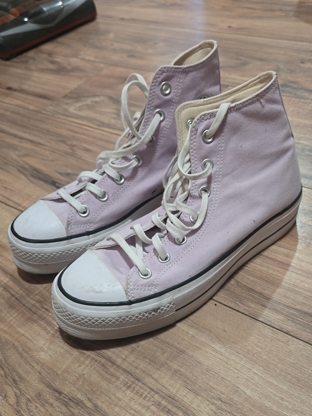 Converse Pale Amethyst High-Top Platform Sneakers (Women)